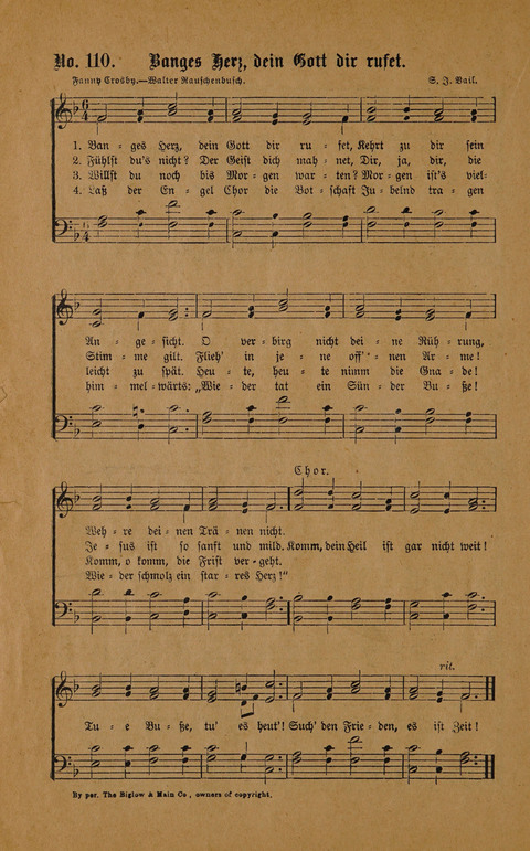 Neue Zions-Lieder page 110