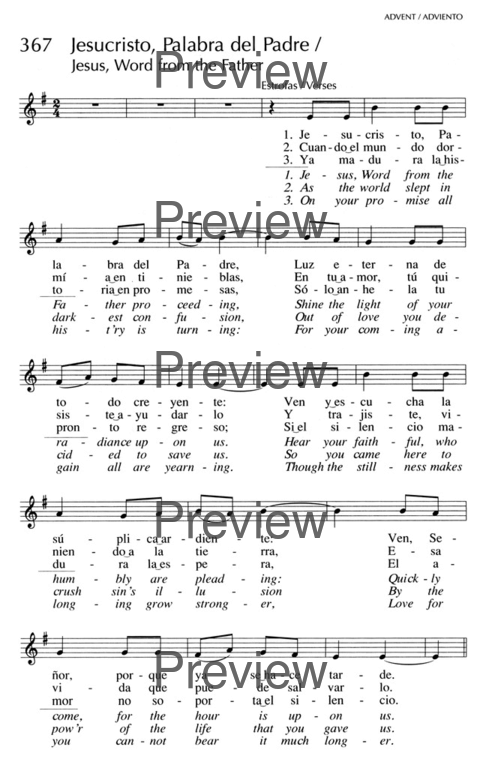 Oramos Cantando We Pray In Song 3 O Little Town Of Bethlehem Oh Puerblecito De Belen Hymnary Org