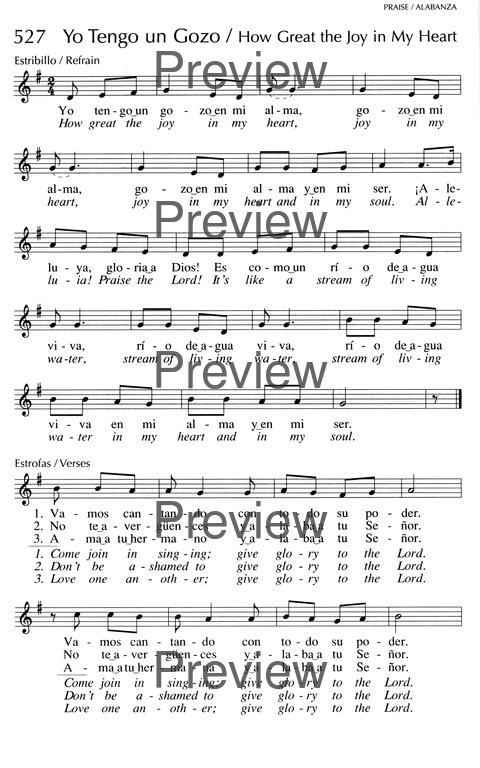 Oramos Cantando = We Pray In Song page 537