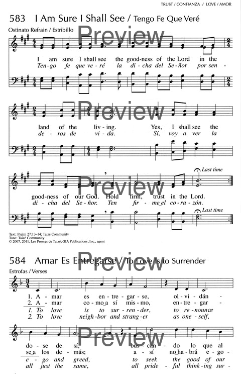 Oramos Cantando = We Pray In Song page 615