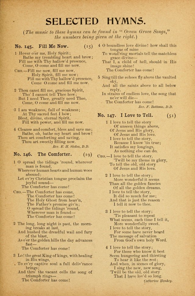 Ocean Grove Christian Songs: "The Big Little Book" page 119