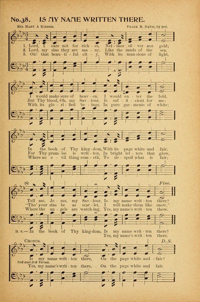 Ocean Grove Christian Songs: "The Big Little Book" page 35