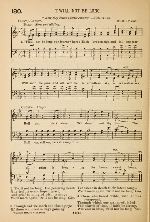 Our Glad Hosanna: for the service of Song in the Sunday School, the Social Gathering, and the Prayer Meeting page 100