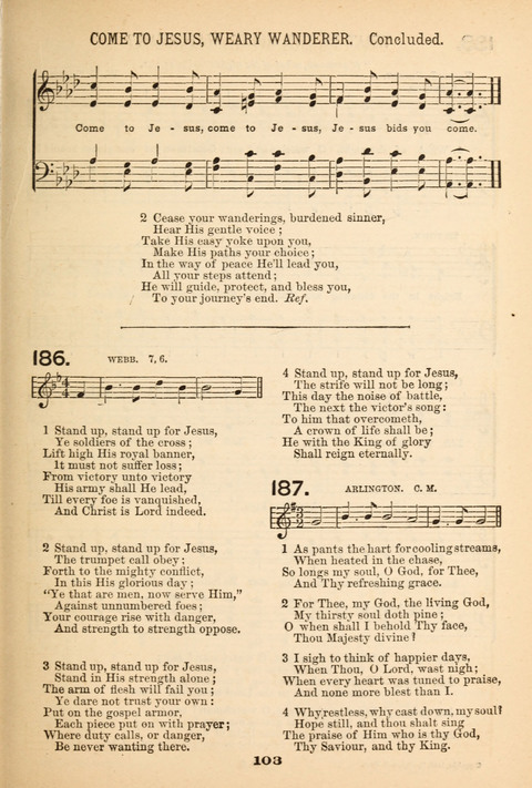 Our Glad Hosanna: for the service of Song in the Sunday School, the Social Gathering, and the Prayer Meeting page 103