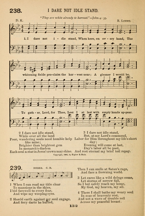 Our Glad Hosanna: for the service of Song in the Sunday School, the Social Gathering, and the Prayer Meeting page 132