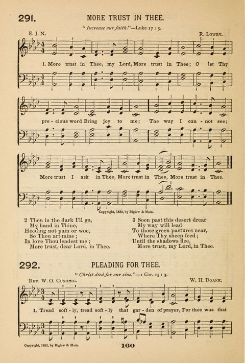 Our Glad Hosanna: for the service of Song in the Sunday School, the Social Gathering, and the Prayer Meeting page 160