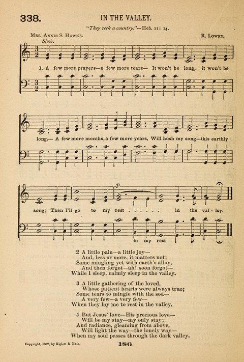 Our Glad Hosanna: for the service of Song in the Sunday School, the Social Gathering, and the Prayer Meeting page 186
