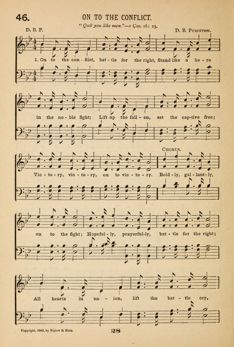 Our Glad Hosanna: for the service of Song in the Sunday School, the Social Gathering, and the Prayer Meeting page 28