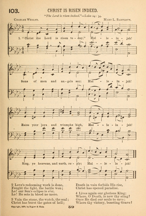 Our Glad Hosanna: for the service of Song in the Sunday School, the Social Gathering, and the Prayer Meeting page 59