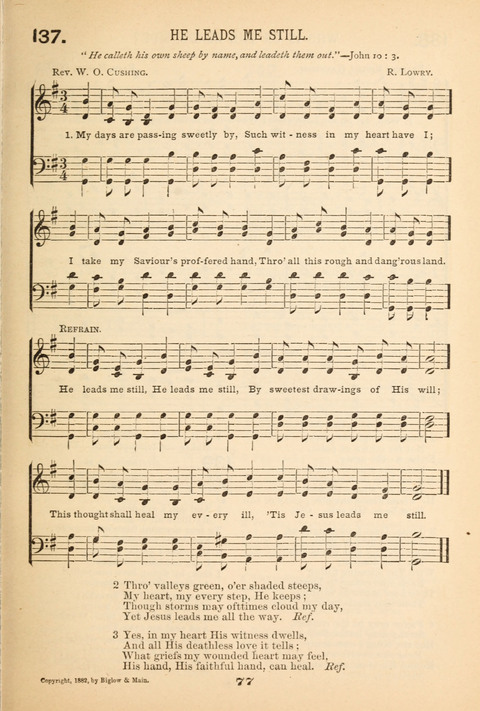 Our Glad Hosanna: for the service of Song in the Sunday School, the Social Gathering, and the Prayer Meeting page 77