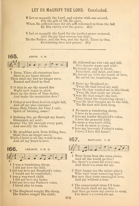 Our Glad Hosanna: for the service of Song in the Sunday School, the Social Gathering, and the Prayer Meeting page 93