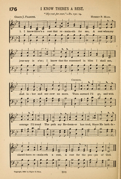 Our Glad Hosanna: for the service of Song in the Sunday School, the Social Gathering, and the Prayer Meeting page 98