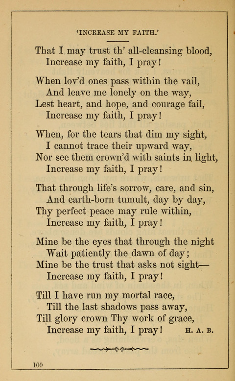 One Hundred Choice Hymns: in large type page 100