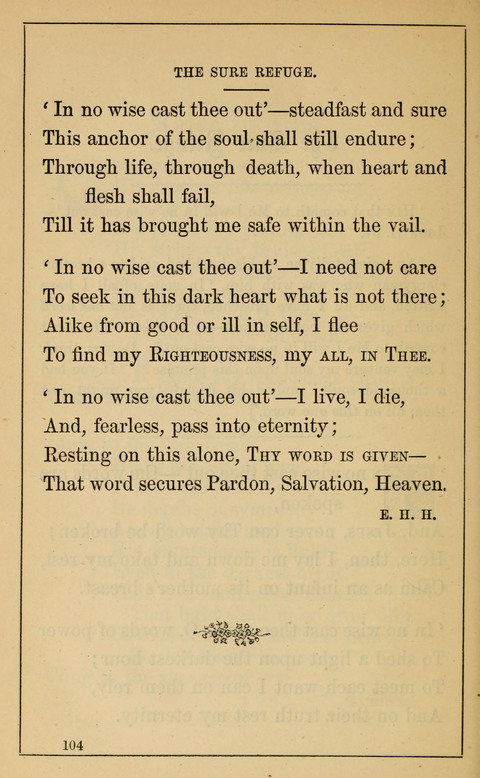 One Hundred Choice Hymns: in large type page 104