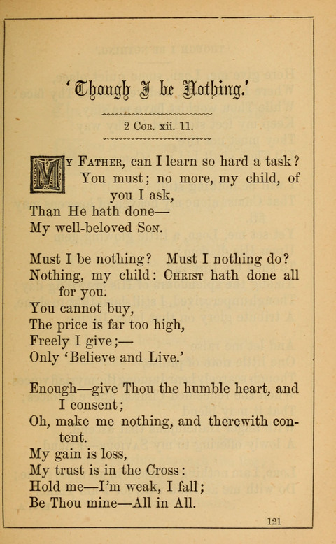 One Hundred Choice Hymns: in large type page 121