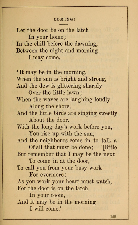 One Hundred Choice Hymns: in large type page 159