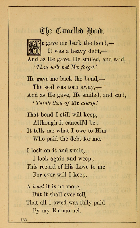 One Hundred Choice Hymns: in large type page 168