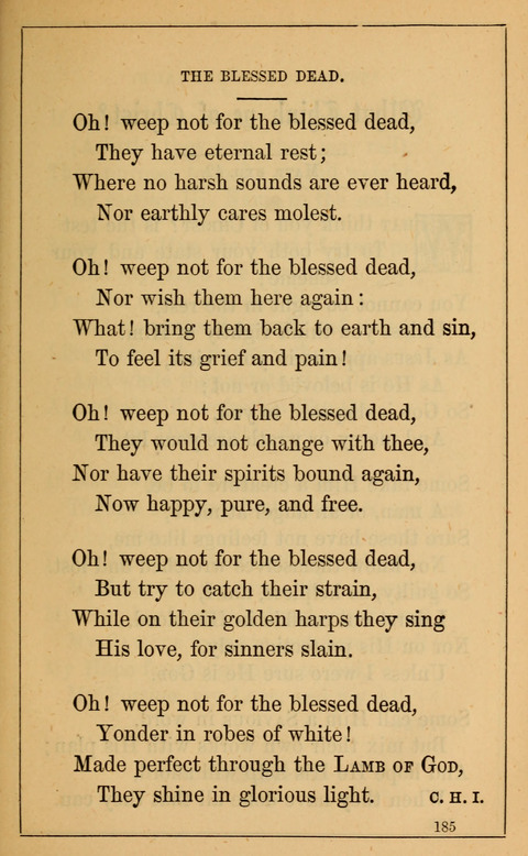 One Hundred Choice Hymns: in large type page 185
