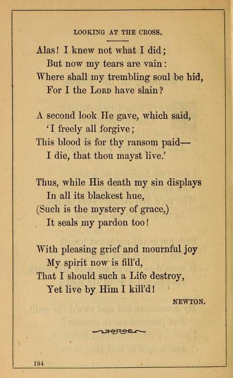 One Hundred Choice Hymns: in large type page 194