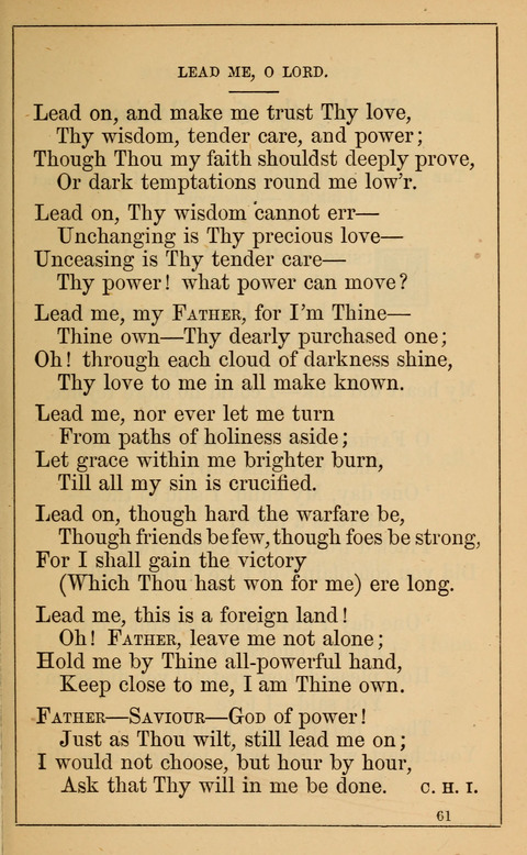 One Hundred Choice Hymns: in large type page 61