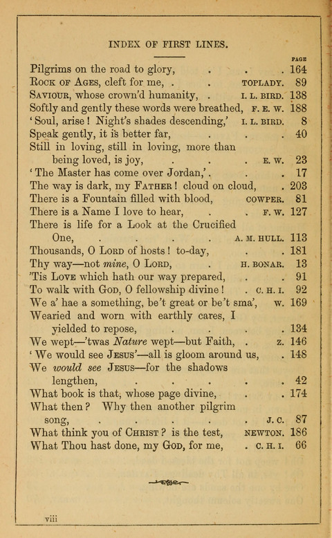 One Hundred Choice Hymns: in large type page ix
