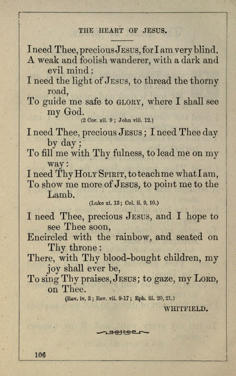 One Hundred Choice Hymns: in large type page 106
