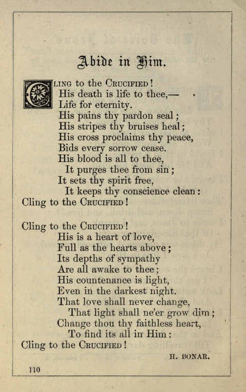 One Hundred Choice Hymns: in large type page 110