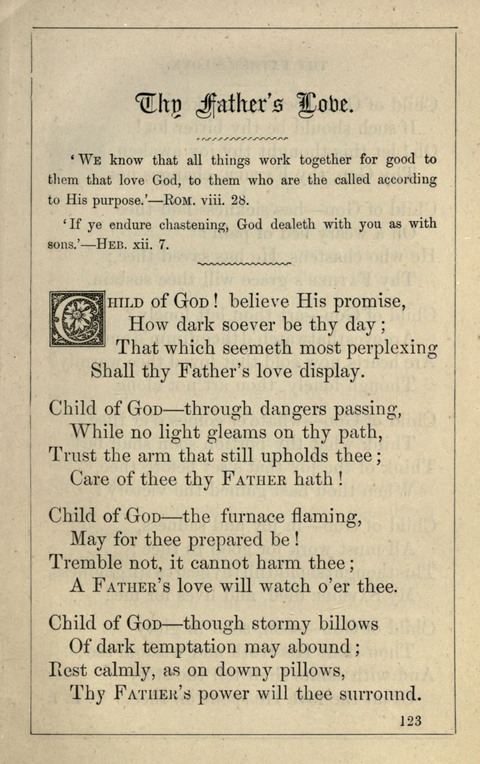 One Hundred Choice Hymns: in large type page 123