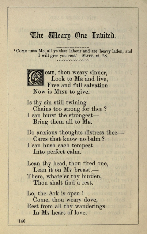 One Hundred Choice Hymns: in large type page 140