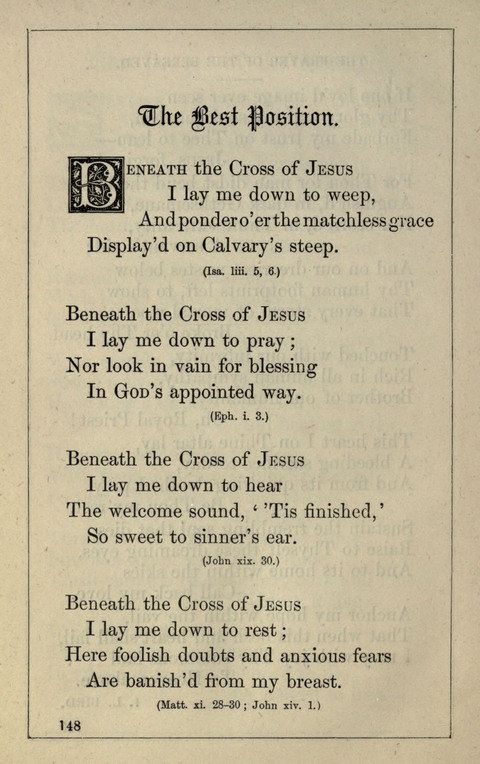 One Hundred Choice Hymns: in large type page 148