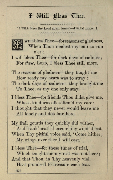 One Hundred Choice Hymns: in large type page 160