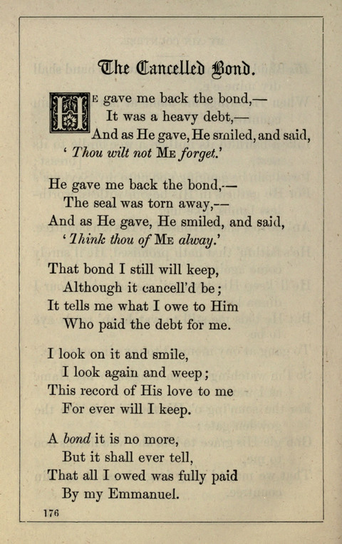 One Hundred Choice Hymns: in large type page 176