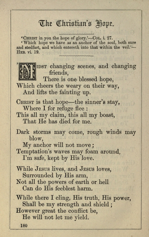 One Hundred Choice Hymns: in large type page 180