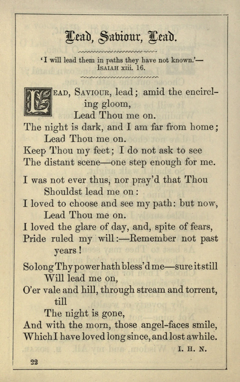 One Hundred Choice Hymns: in large type page 22
