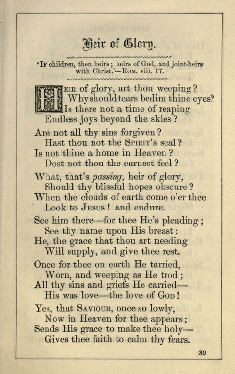 One Hundred Choice Hymns: in large type page 39