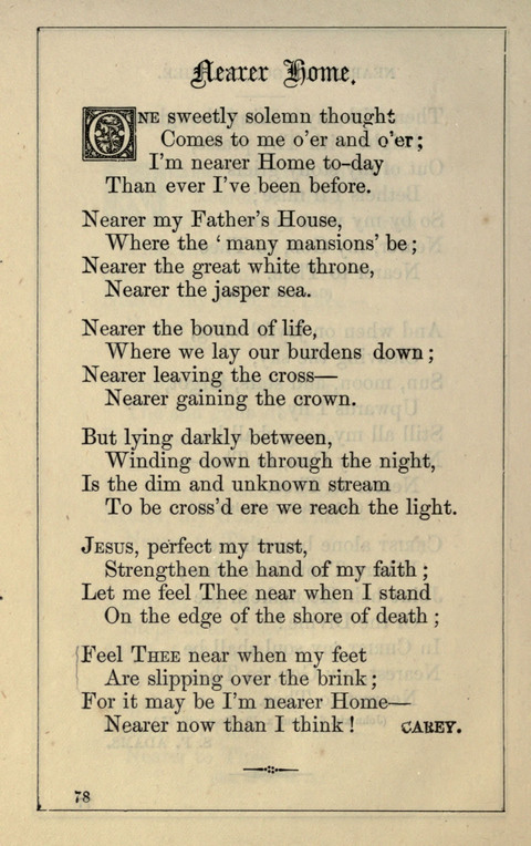 One Hundred Choice Hymns: in large type page 78