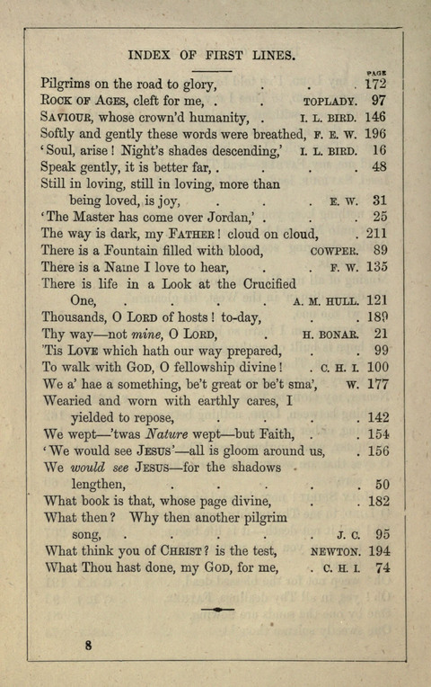 One Hundred Choice Hymns: in large type page 8