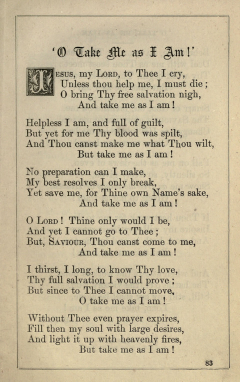 One Hundred Choice Hymns: in large type page 83