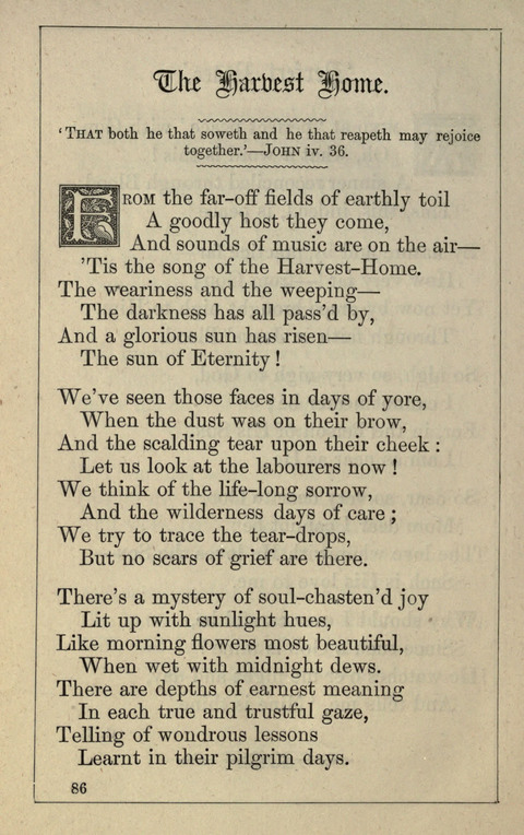One Hundred Choice Hymns: in large type page 86