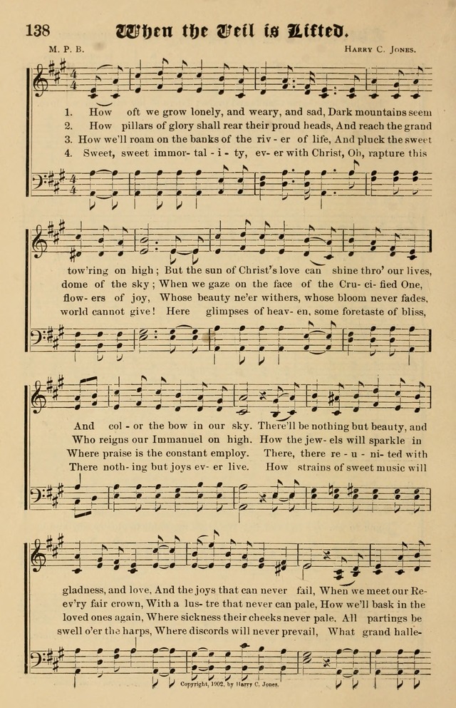 Our Hymns: compiled for use in the services of the Baptist Temple page 138