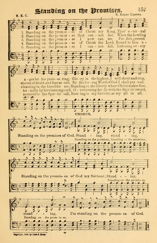 Our Hymns: compiled for use in the services of the Baptist Temple page 157