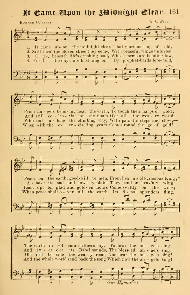 Our Hymns: compiled for use in the services of the Baptist Temple page 161