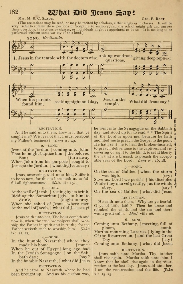 Our Hymns: compiled for use in the services of the Baptist Temple page 182