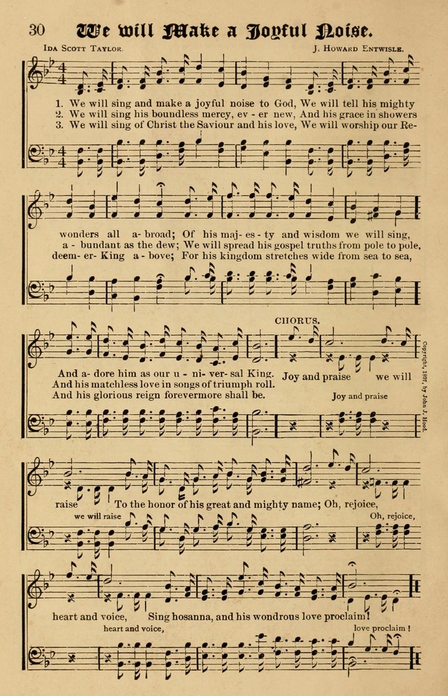 Our Hymns: compiled for use in the services of the Baptist Temple page 30