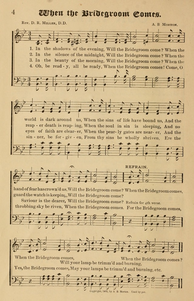 Our Hymns: compiled for use in the services of the Baptist Temple page 4