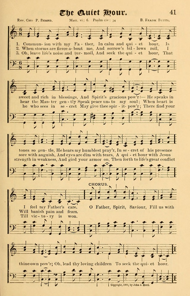 Our Hymns: compiled for use in the services of the Baptist Temple page 41