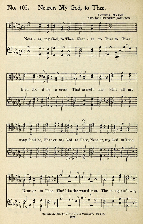 One Hundred Gospel Hymns: for male voices page 120