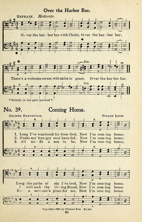 One Hundred Gospel Hymns: for male voices page 41
