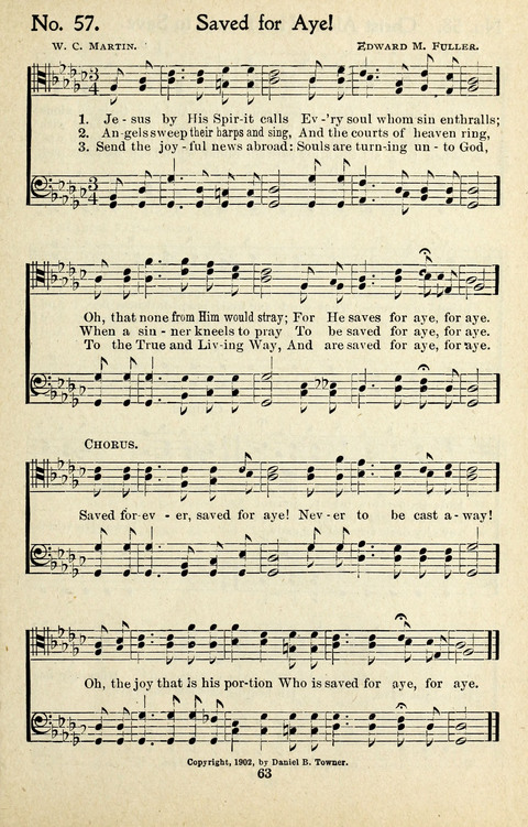 One Hundred Gospel Hymns: for male voices page 61