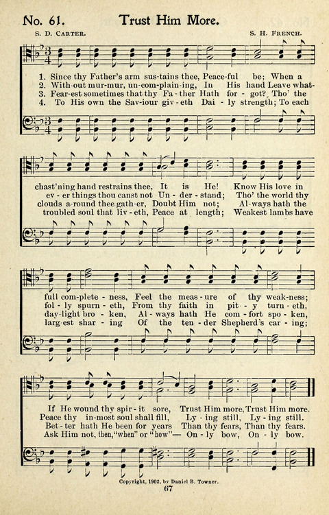 One Hundred Gospel Hymns: for male voices page 65